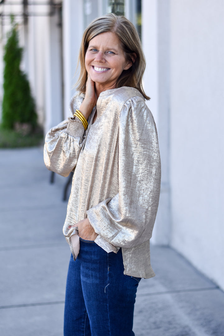 Get Glowing Shimmer Blouse