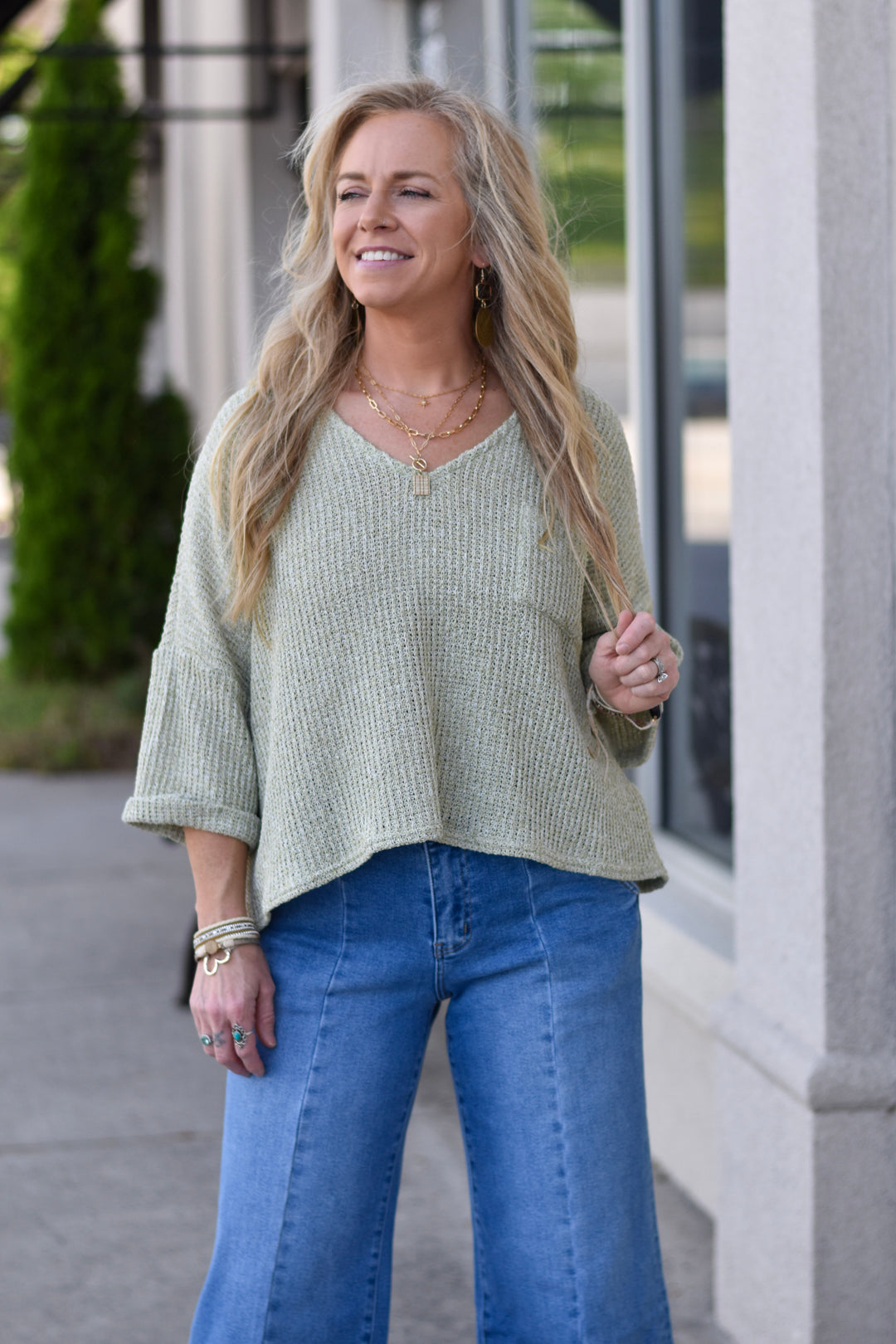 Sage Breeze Phoenix Top