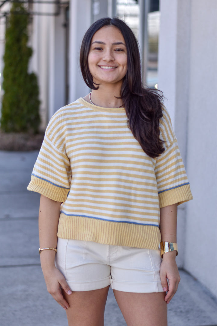 Sunbeam Stripe Contrast Sweater