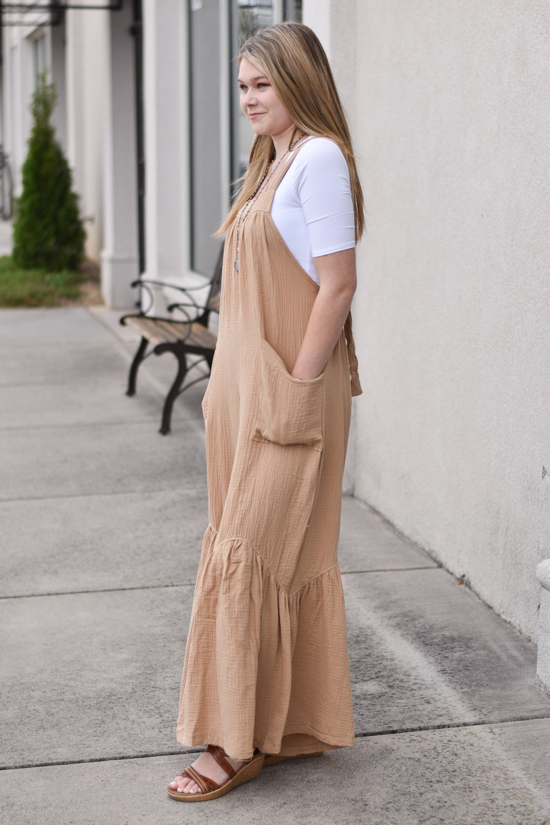 Natural Vibes Wide Leg Jumpsuit