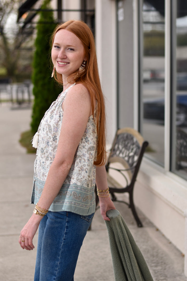 Boho Drift Paisley Tank