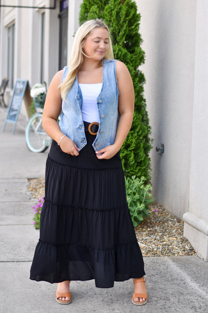 Brynn Tiered Maxi Skirt