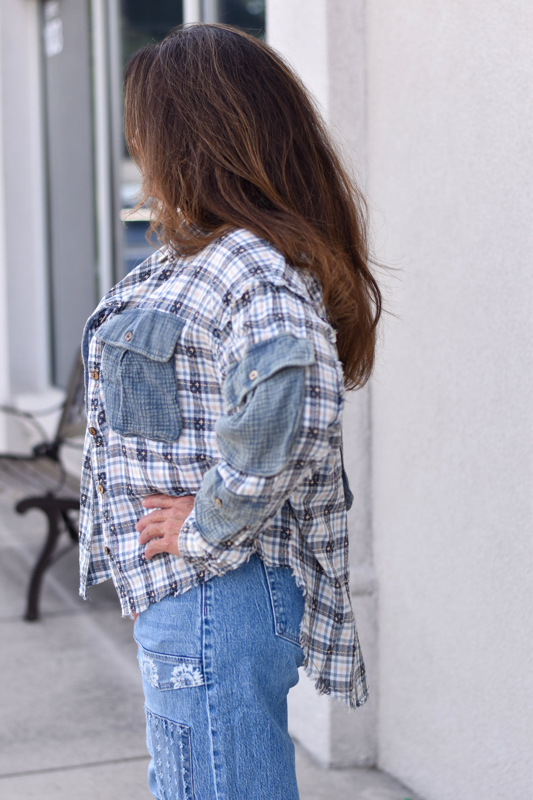 Oli & Hali Washed Plaid Shirt