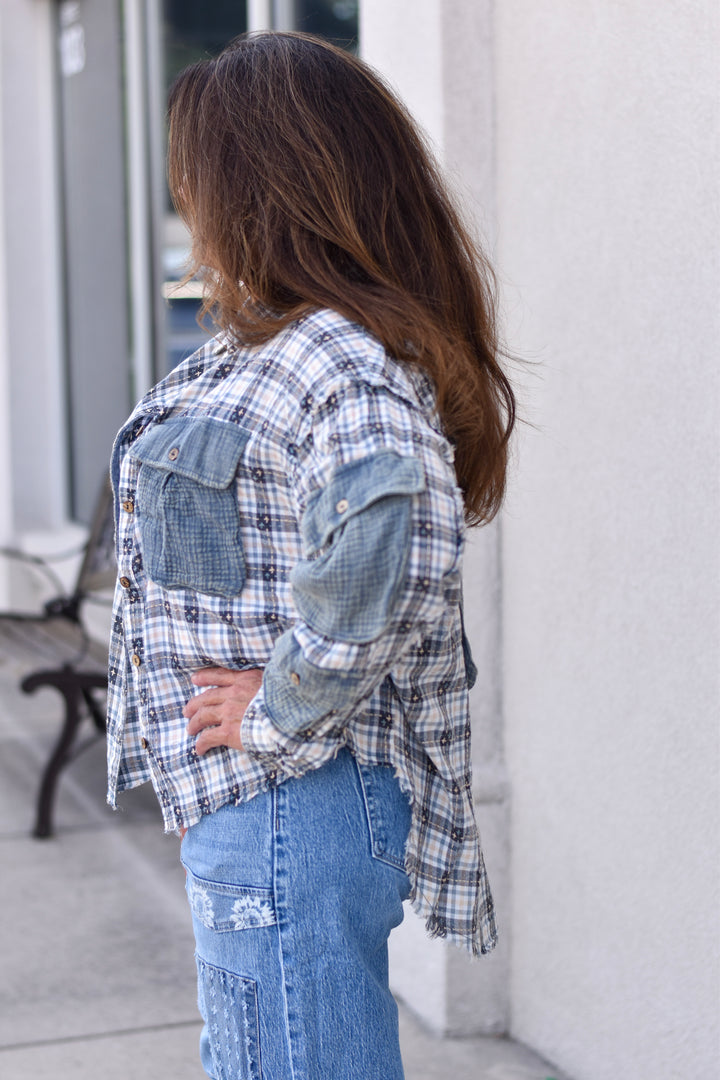 Oli & Hali Washed Plaid Shirt