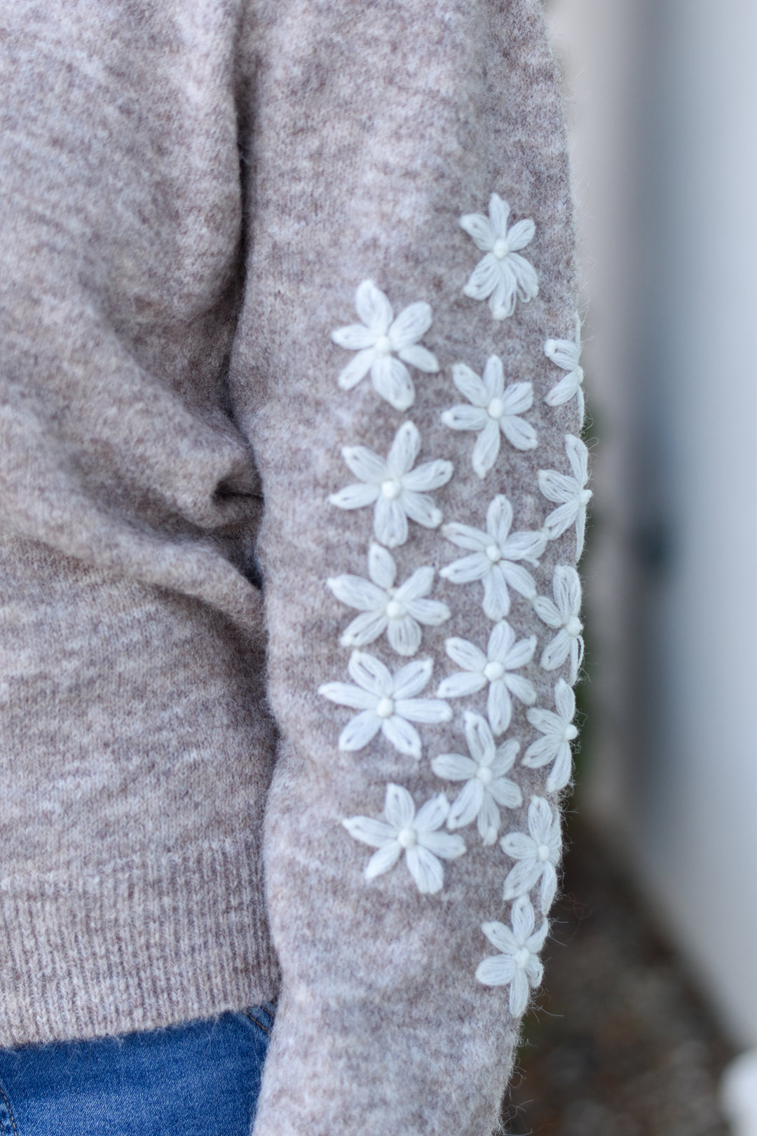 Petal Stitch Cozy Sweater