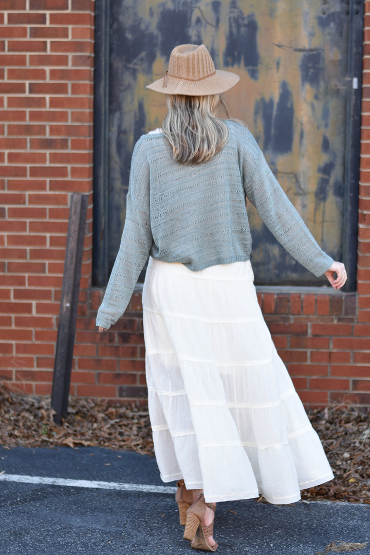 Angelina Cotton Maxi Skirt