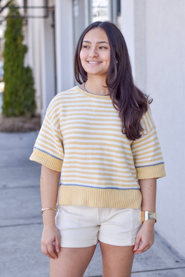Sunbeam Stripe Contrast Sweater
