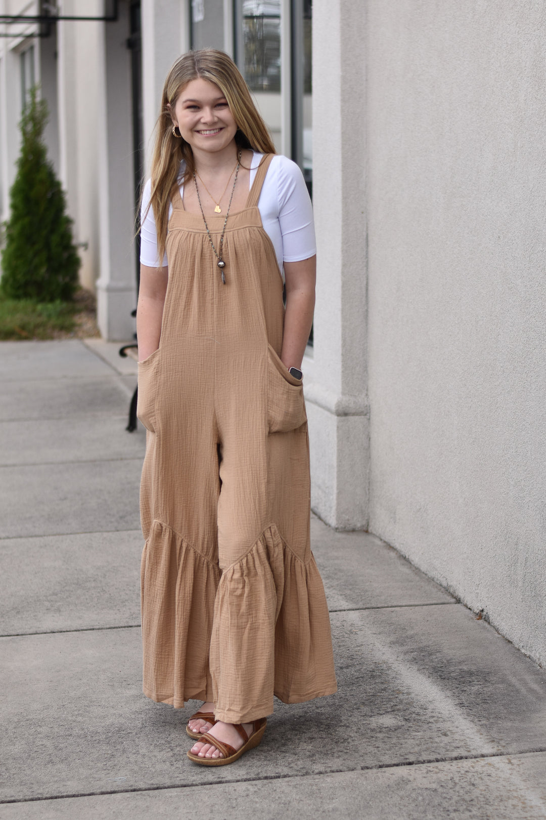 Natural Vibes Wide Leg Jumpsuit