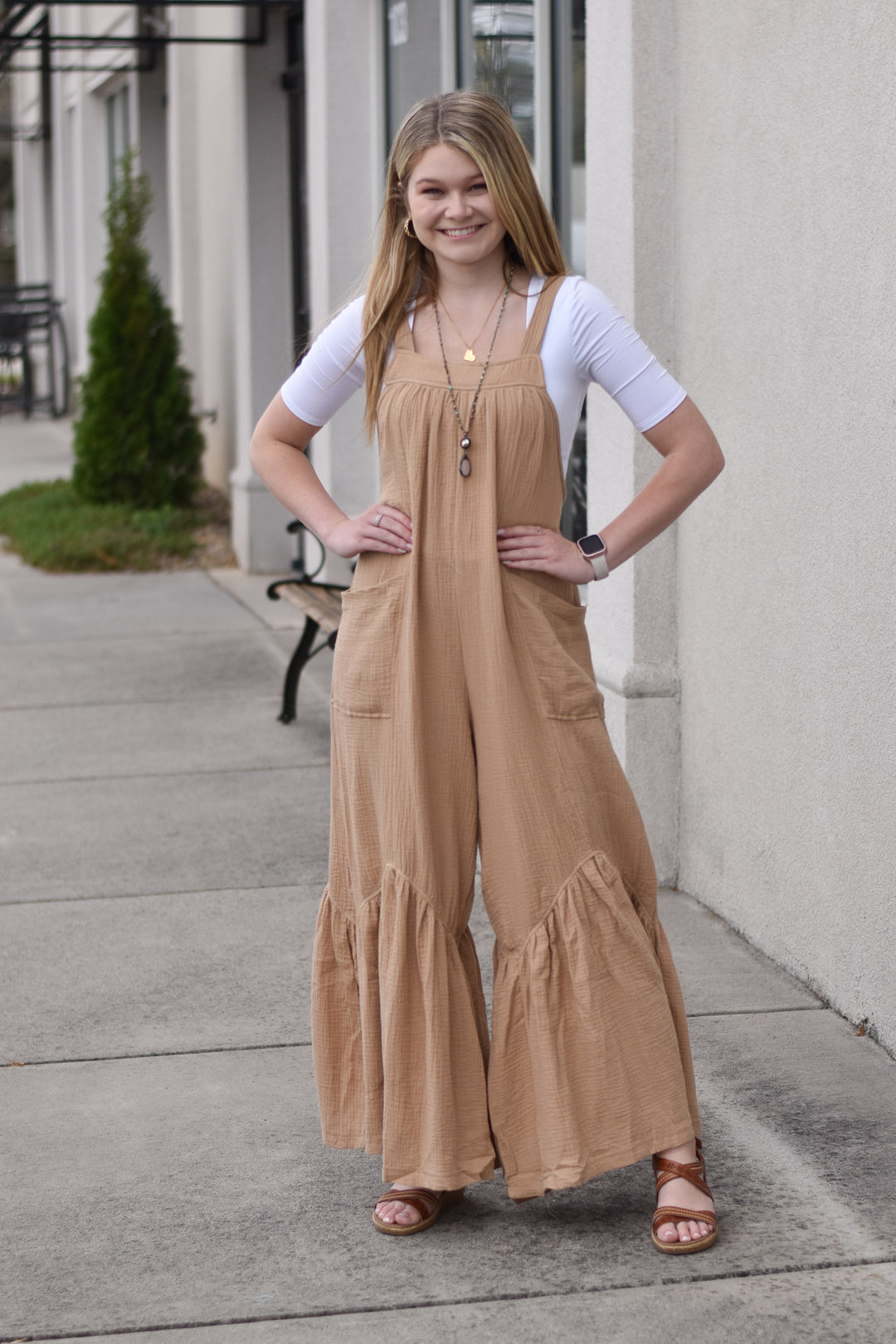 Natural Vibes Wide Leg Jumpsuit