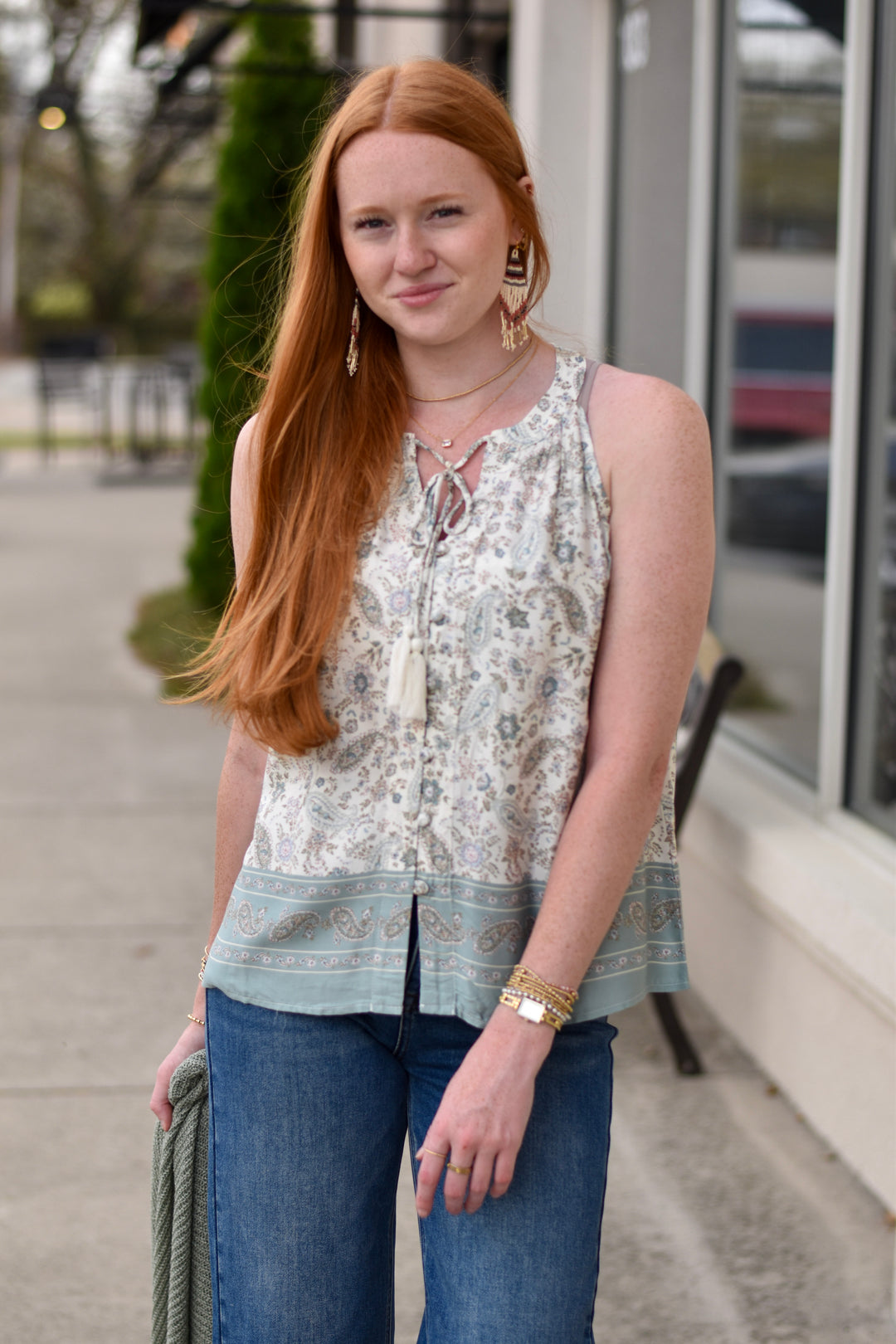 Boho Drift Paisley Tank