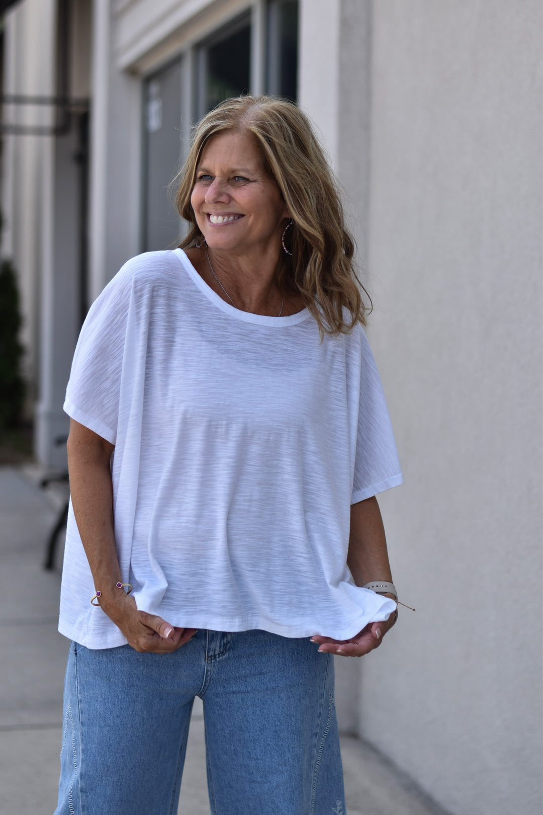 Easygoing Slub Boxy Tee