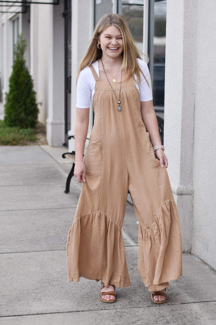 Natural Vibes Wide Leg Jumpsuit