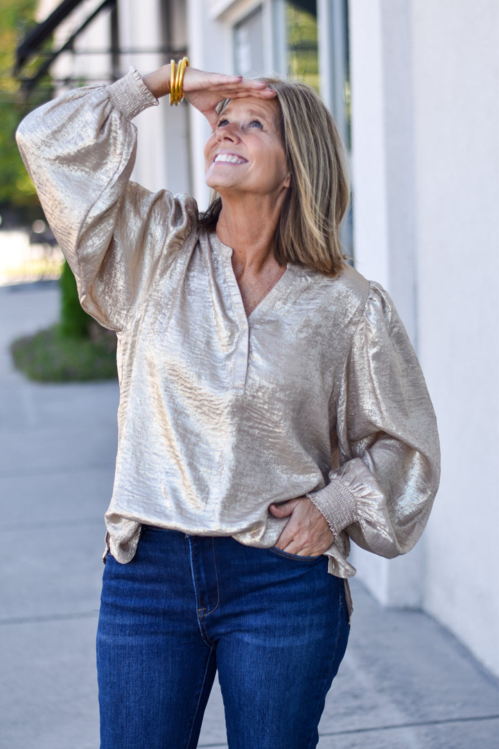 Get Glowing Shimmer Blouse