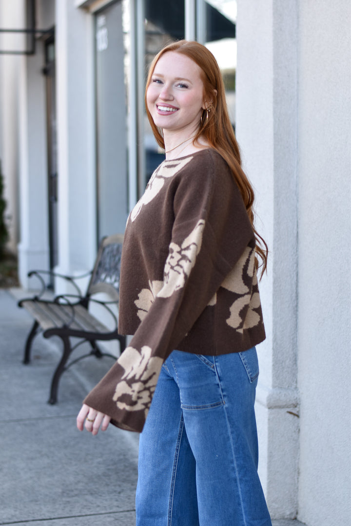 Mocha Bloom Sweater