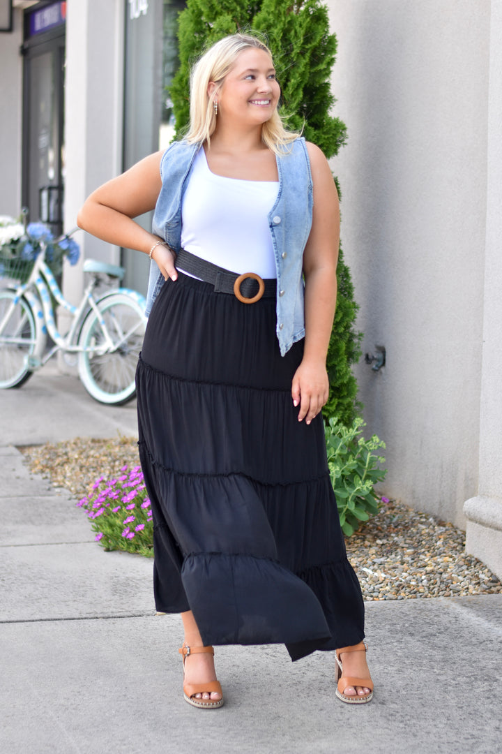 Brynn Tiered Maxi Skirt