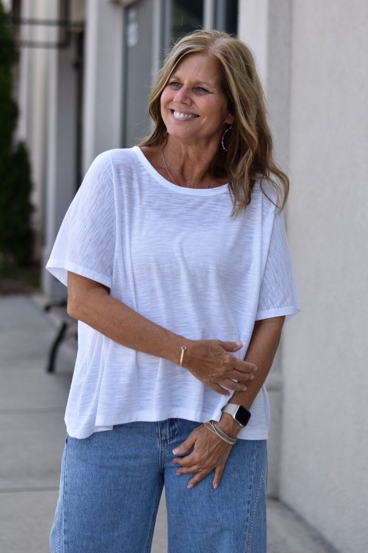 Easygoing Slub Boxy Tee