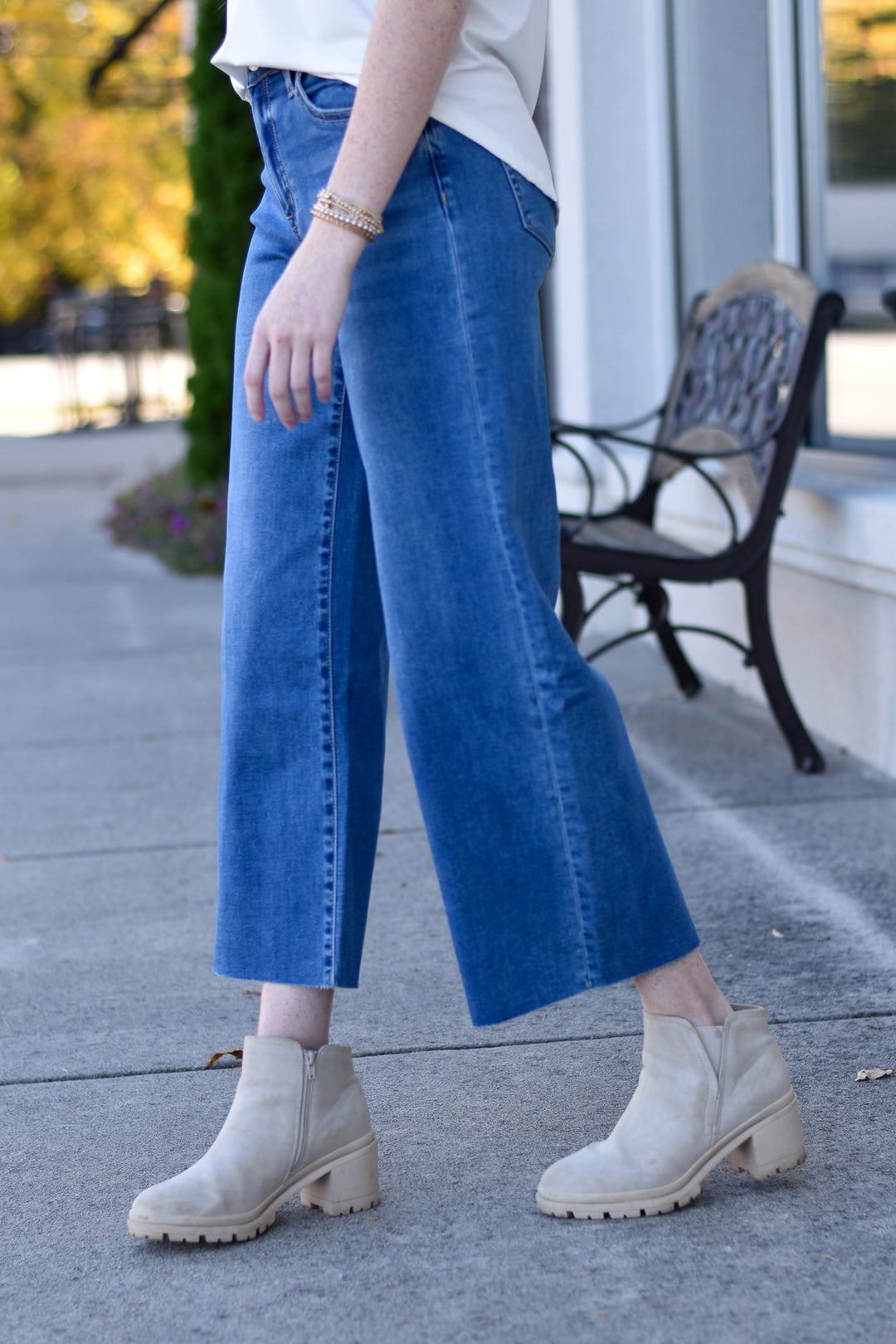 Vervet High-Rise Slim Wide Jeans