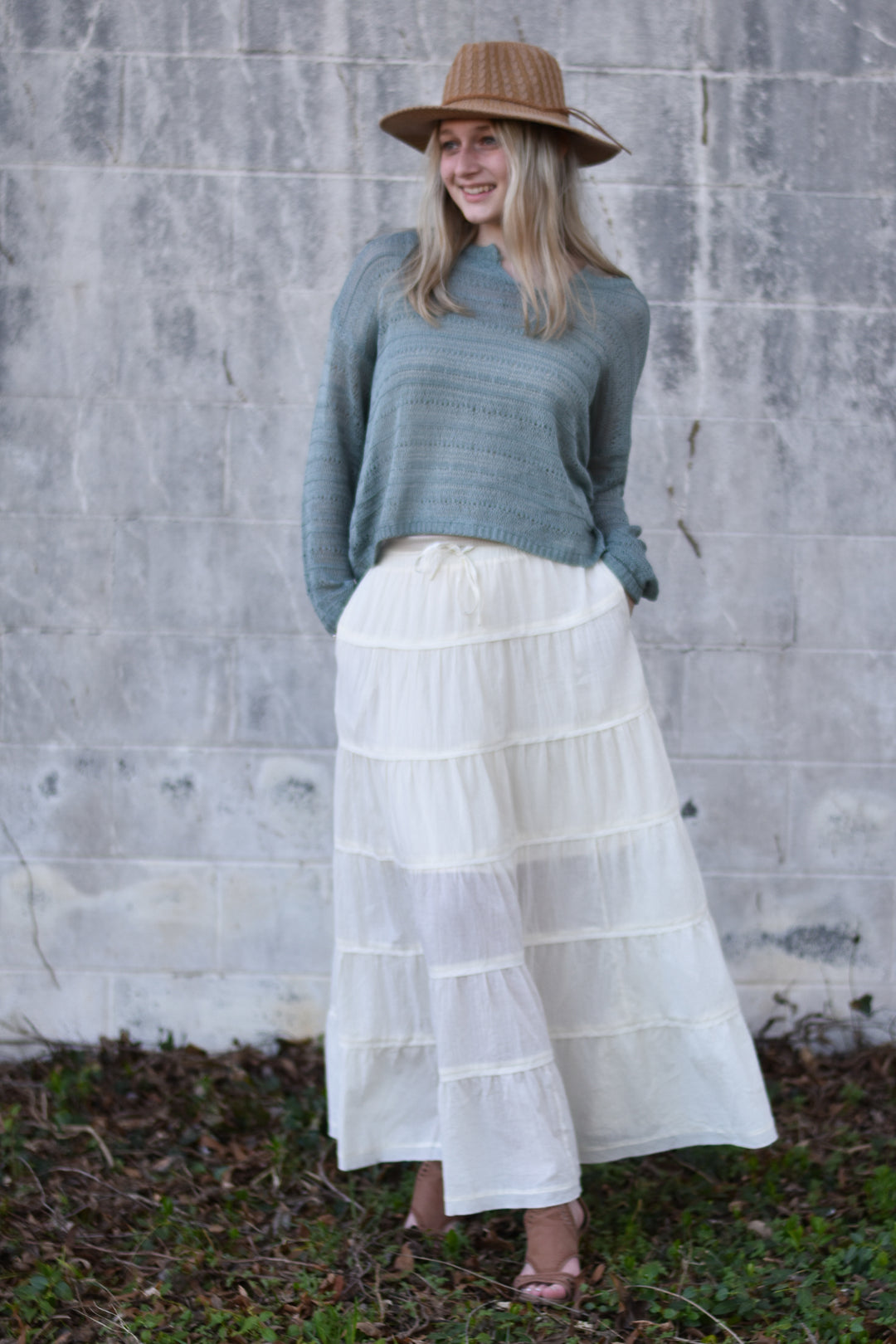 Angelina Cotton Maxi Skirt