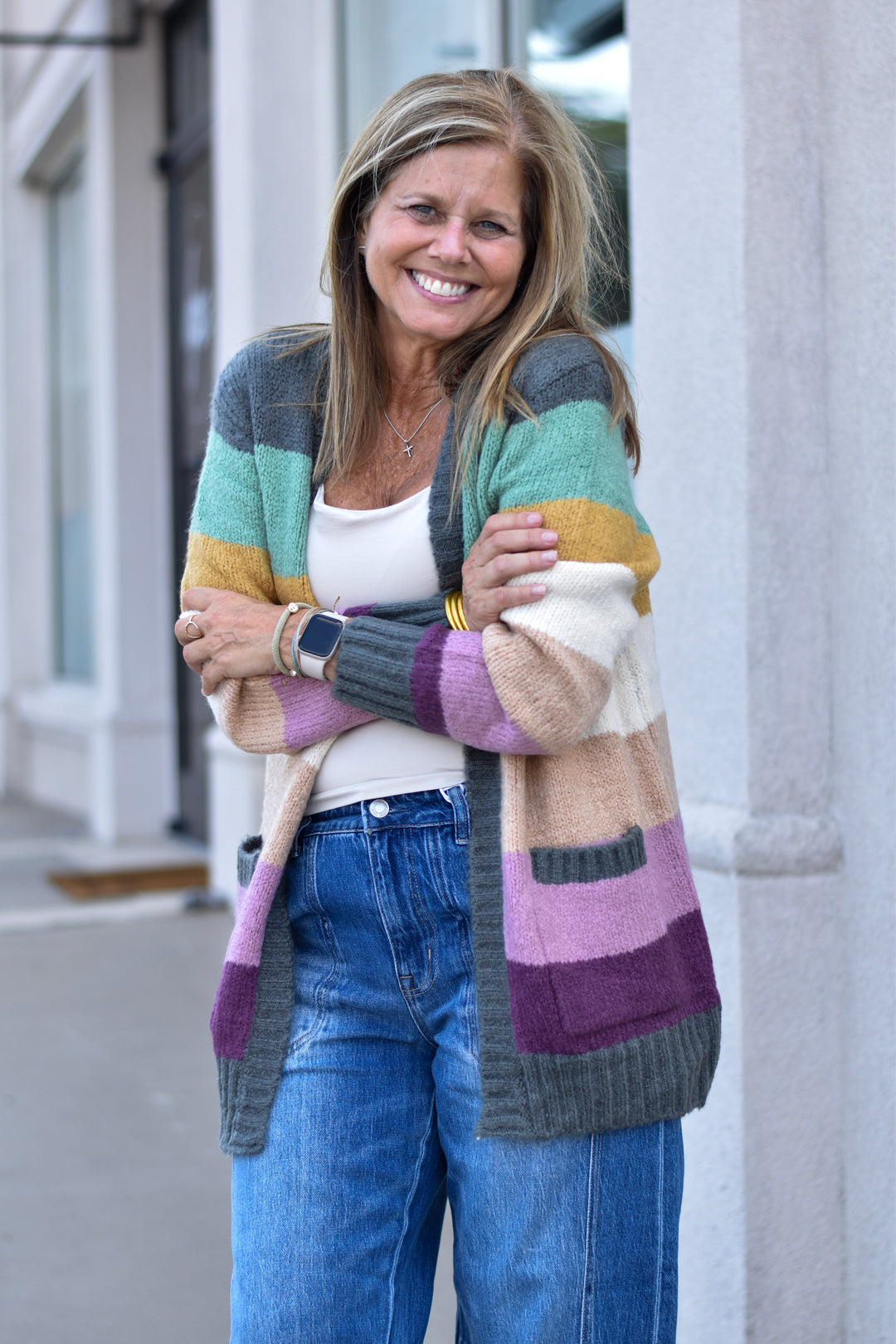 Boho Colorblock Cozy Sweater