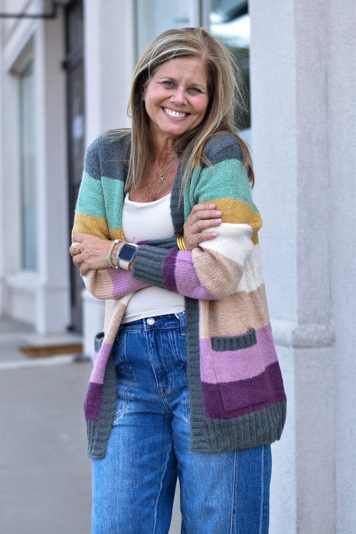 Boho Colorblock Cozy Sweater