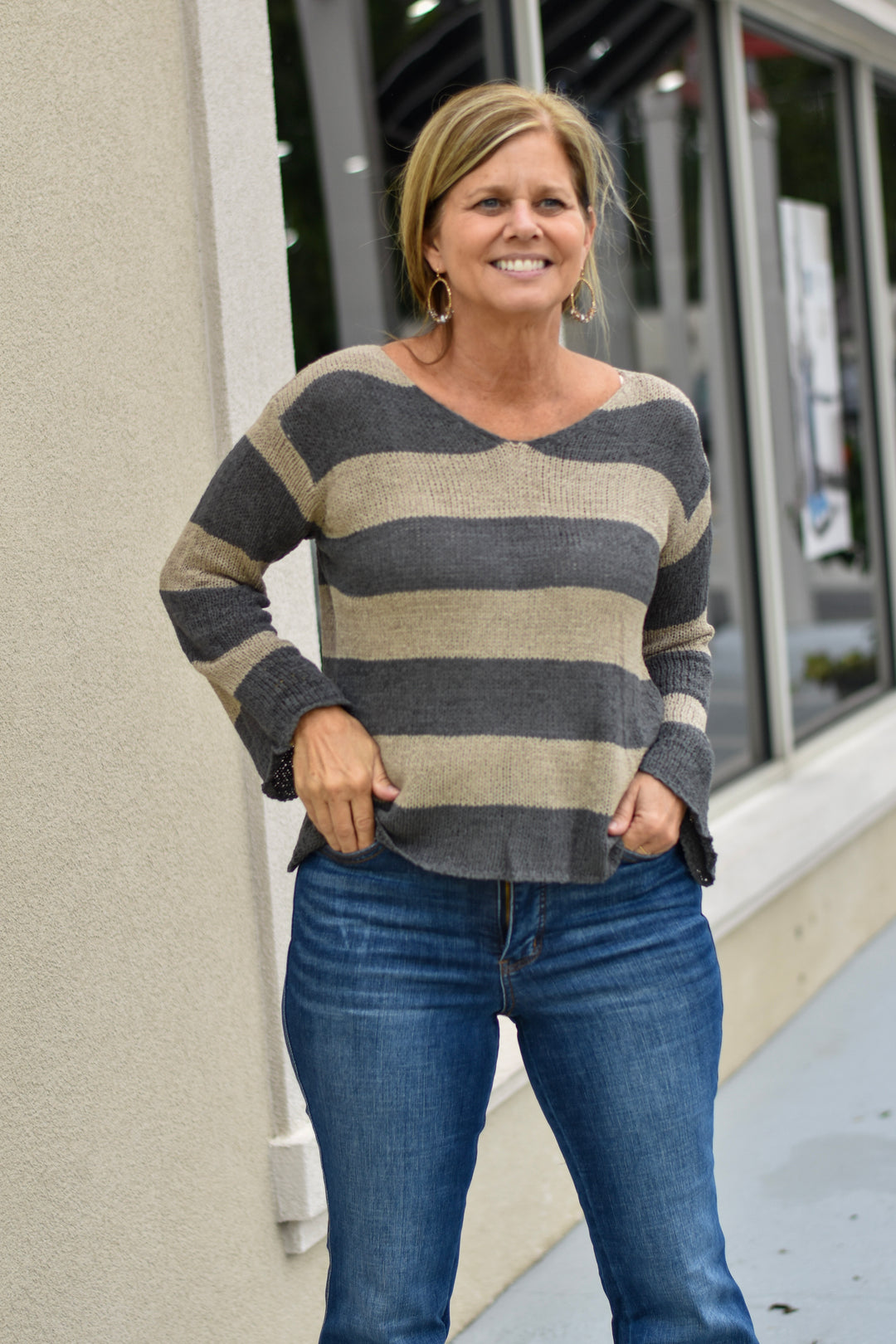 Easy Breezy Stripe Sweater