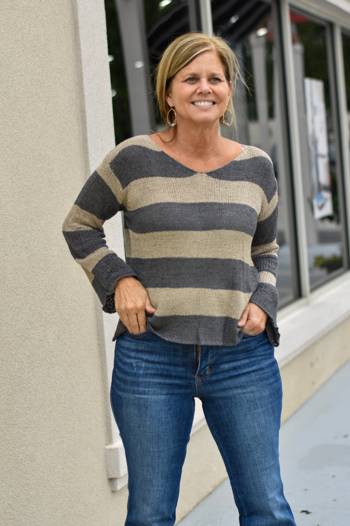 Easy Breezy Stripe Sweater