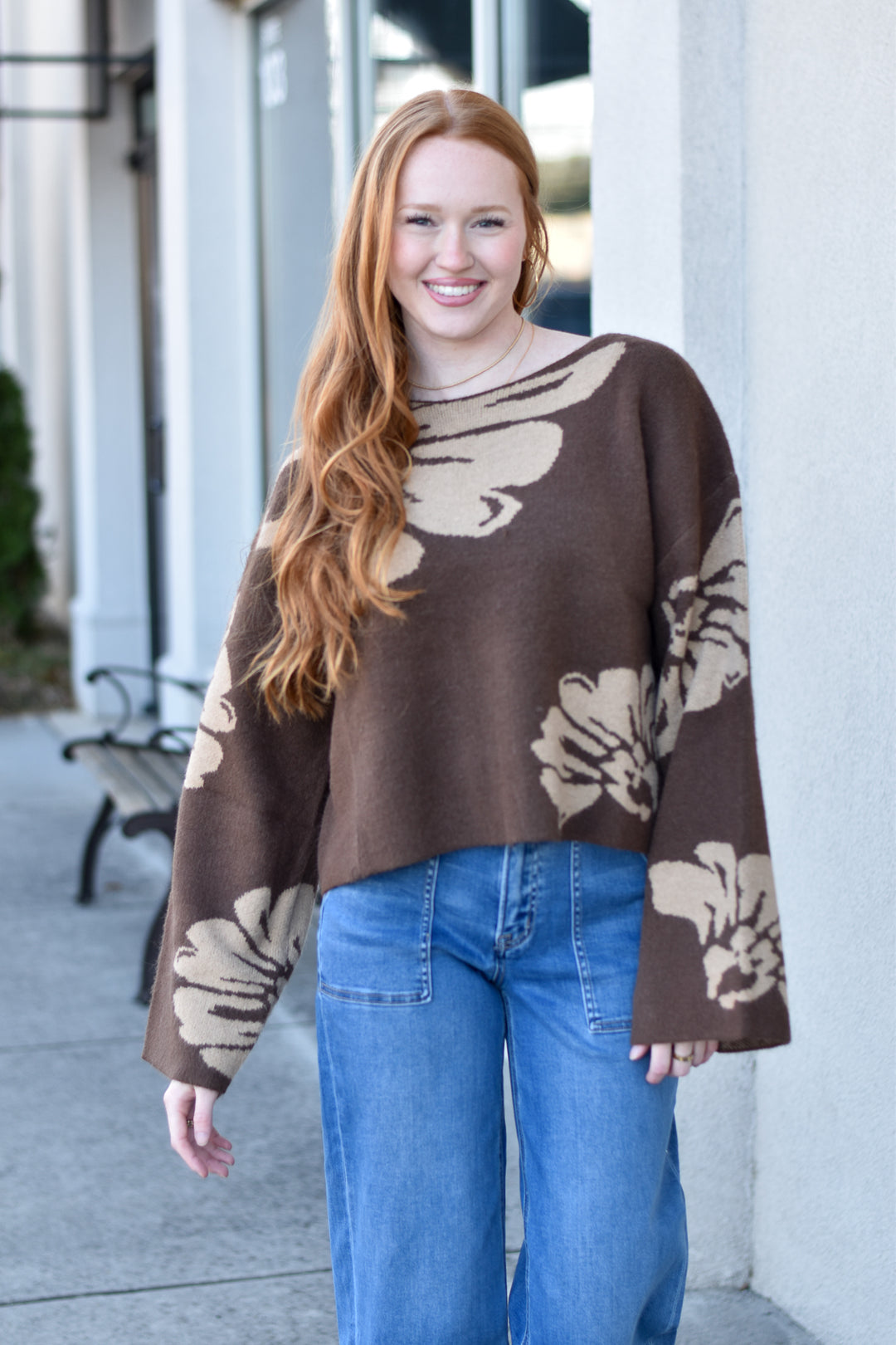 Mocha Bloom Sweater