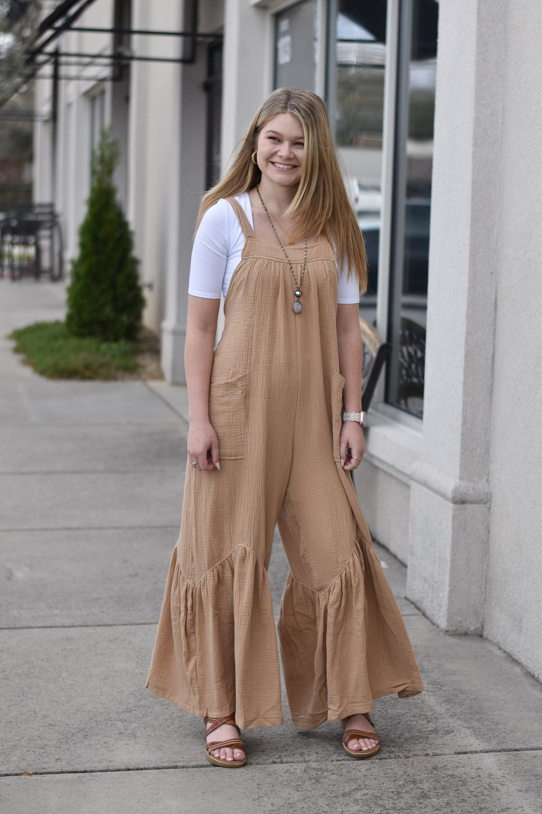 Natural Vibes Wide Leg Jumpsuit