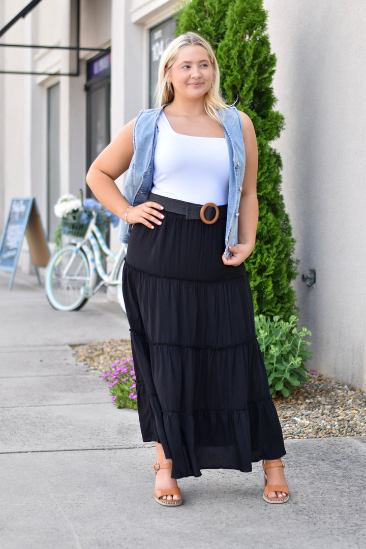Brynn Tiered Maxi Skirt