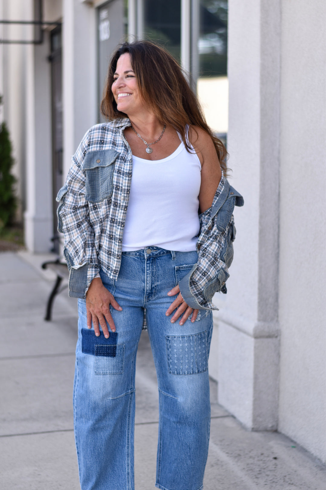 Oli & Hali Washed Plaid Shirt
