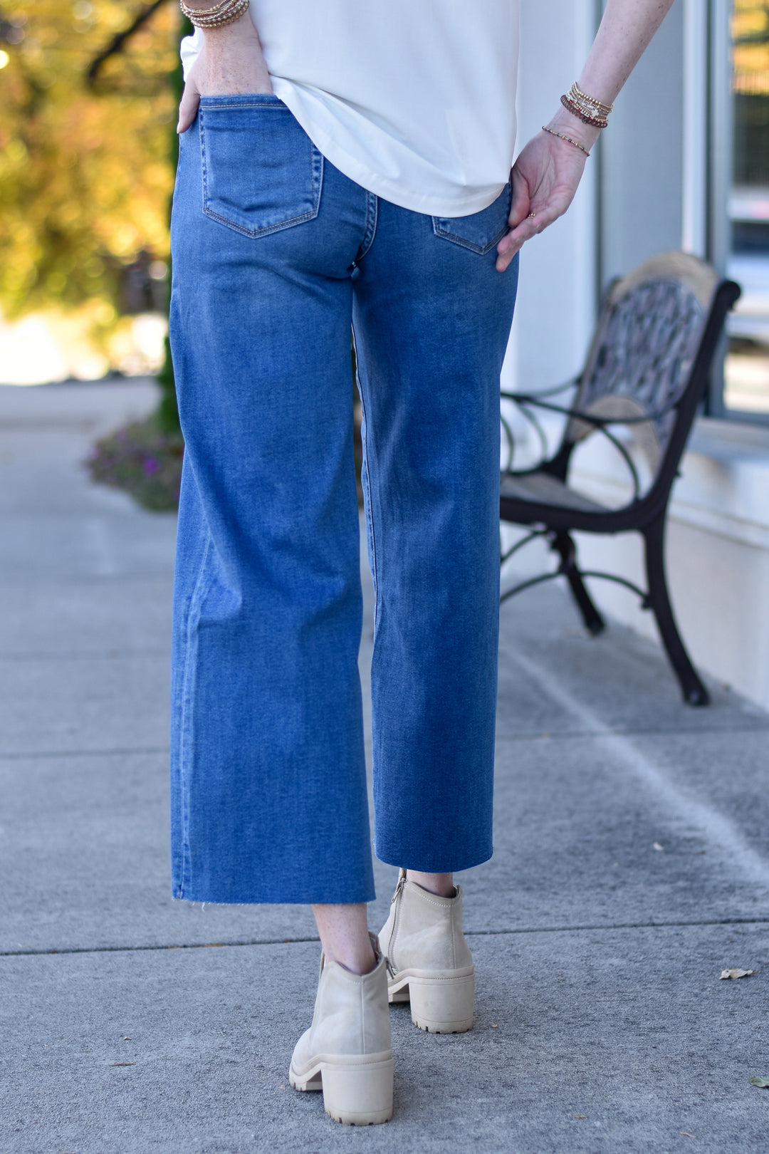 Vervet High-Rise Slim Wide Jeans