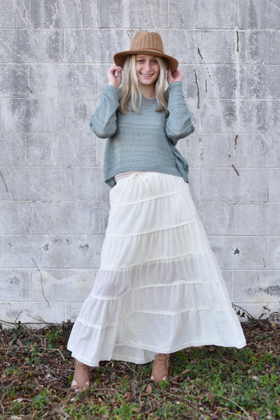 Angelina Cotton Maxi Skirt
