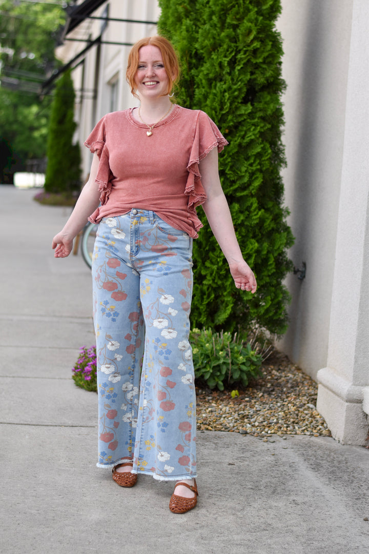 Easel's Poppy Stretch Denim Pants