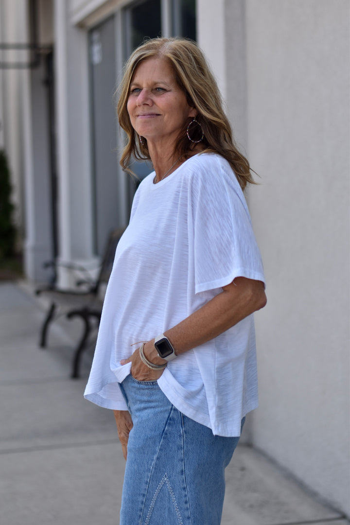 Easygoing Slub Boxy Tee