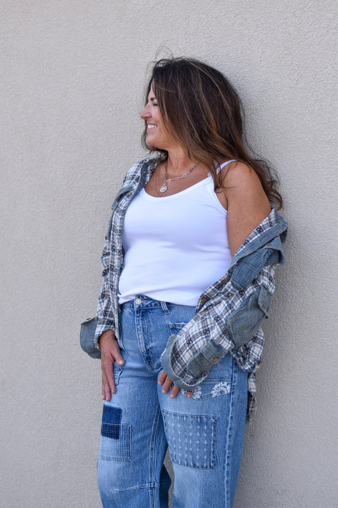 Oli & Hali Washed Plaid Shirt