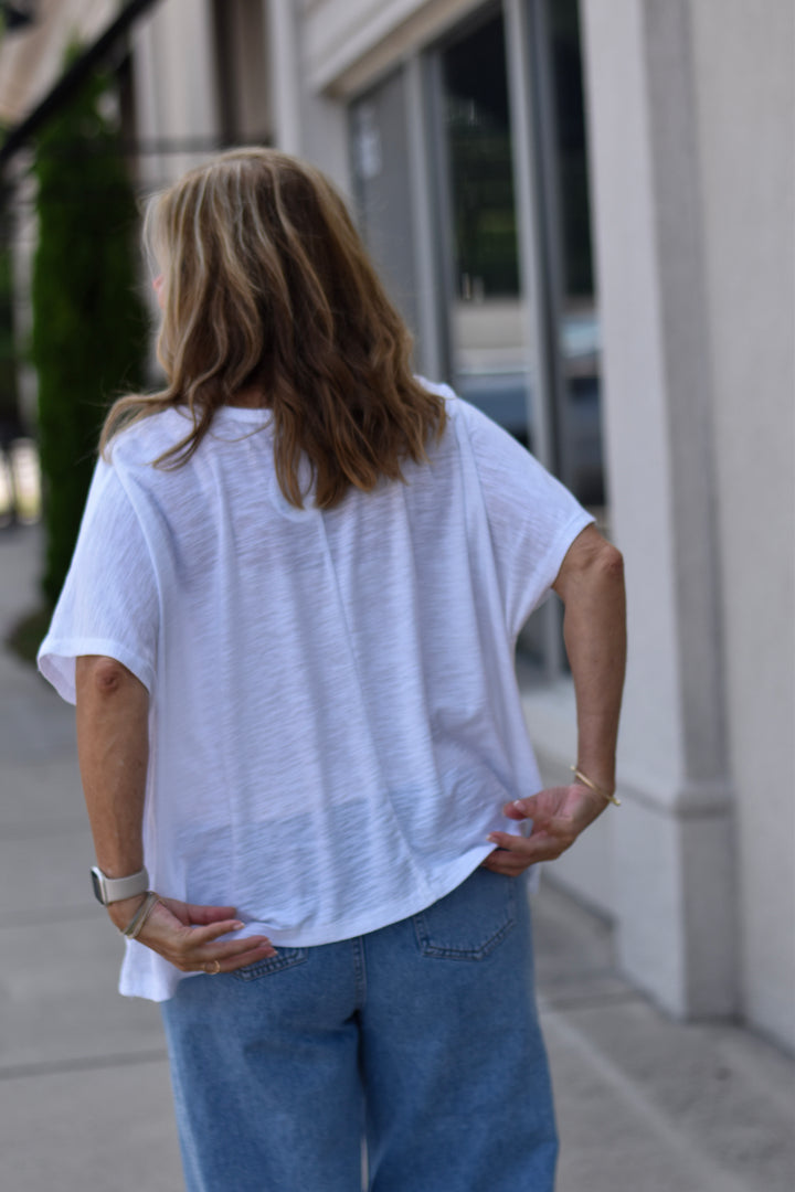 Easygoing Slub Boxy Tee