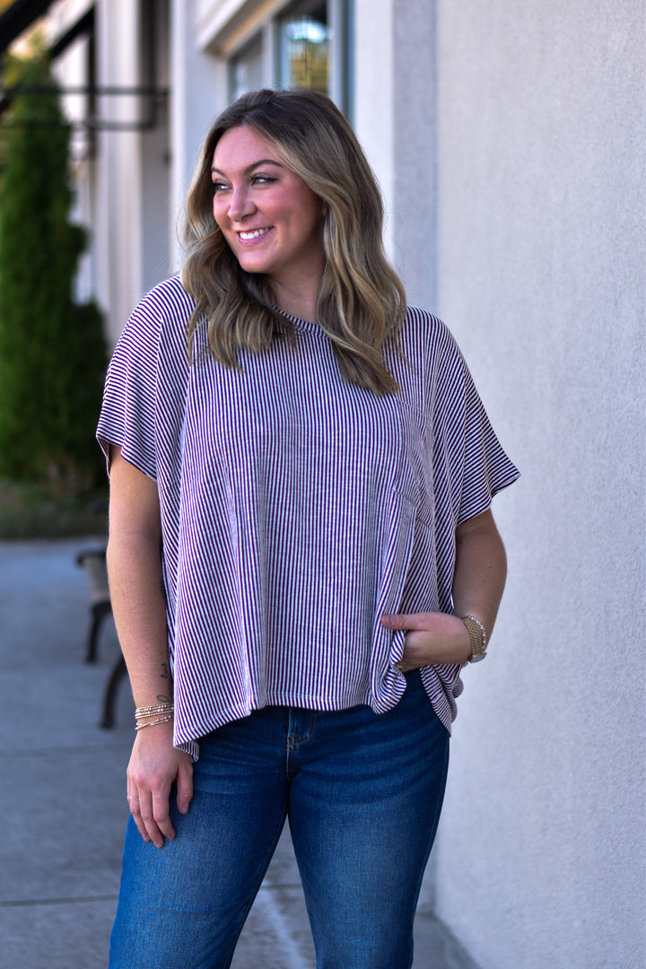 Easy Days Corded Rib Top