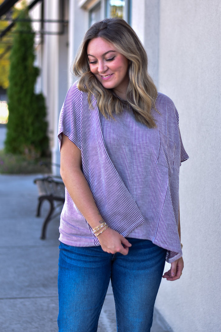 Easy Days Corded Rib Top