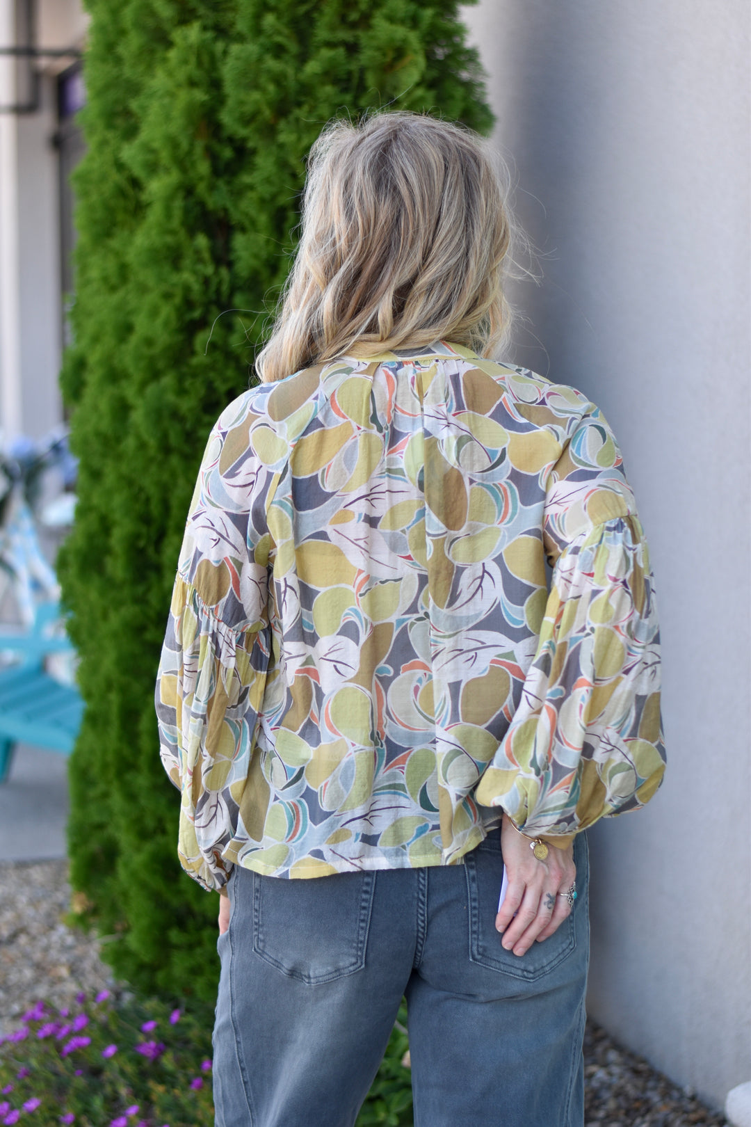 Citrus Swirl Blouse