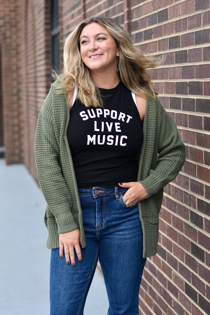 Cozy Waffle Knit Cardigan