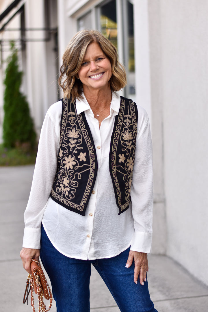 Forevermore Embroidered Vest