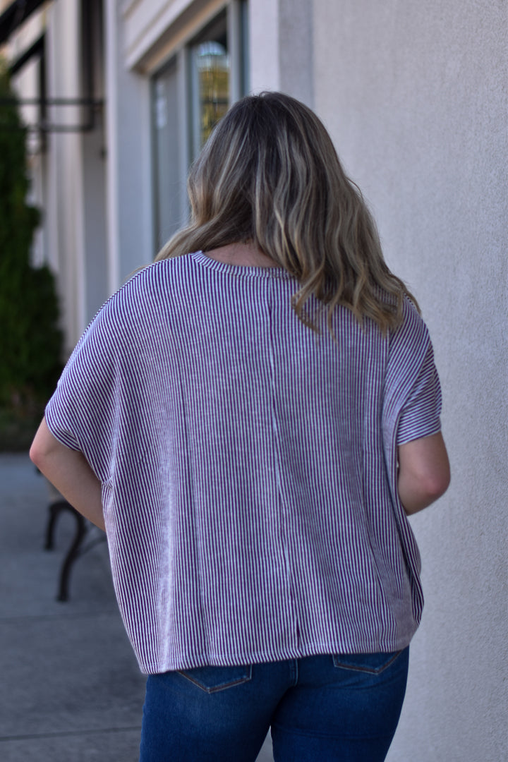 Easy Days Corded Rib Top