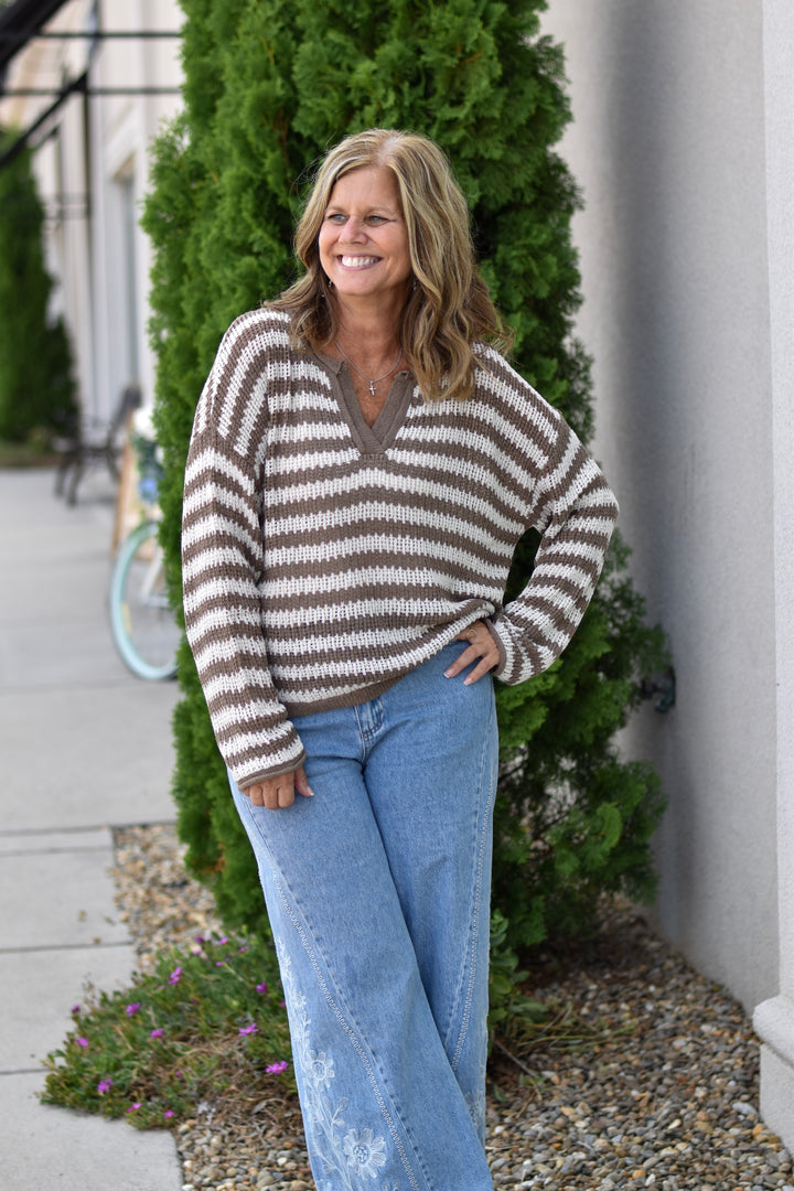 Free Soul Stripe Sweater
