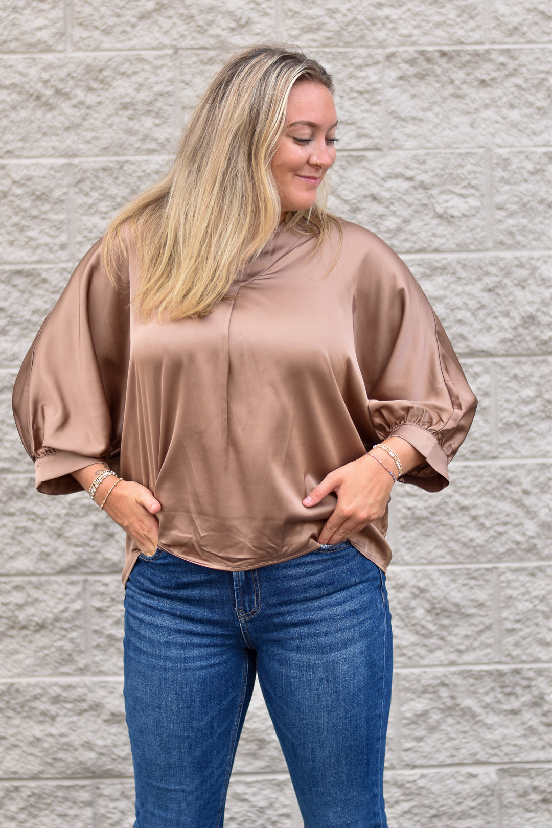 Cocoa Luxe Blouse