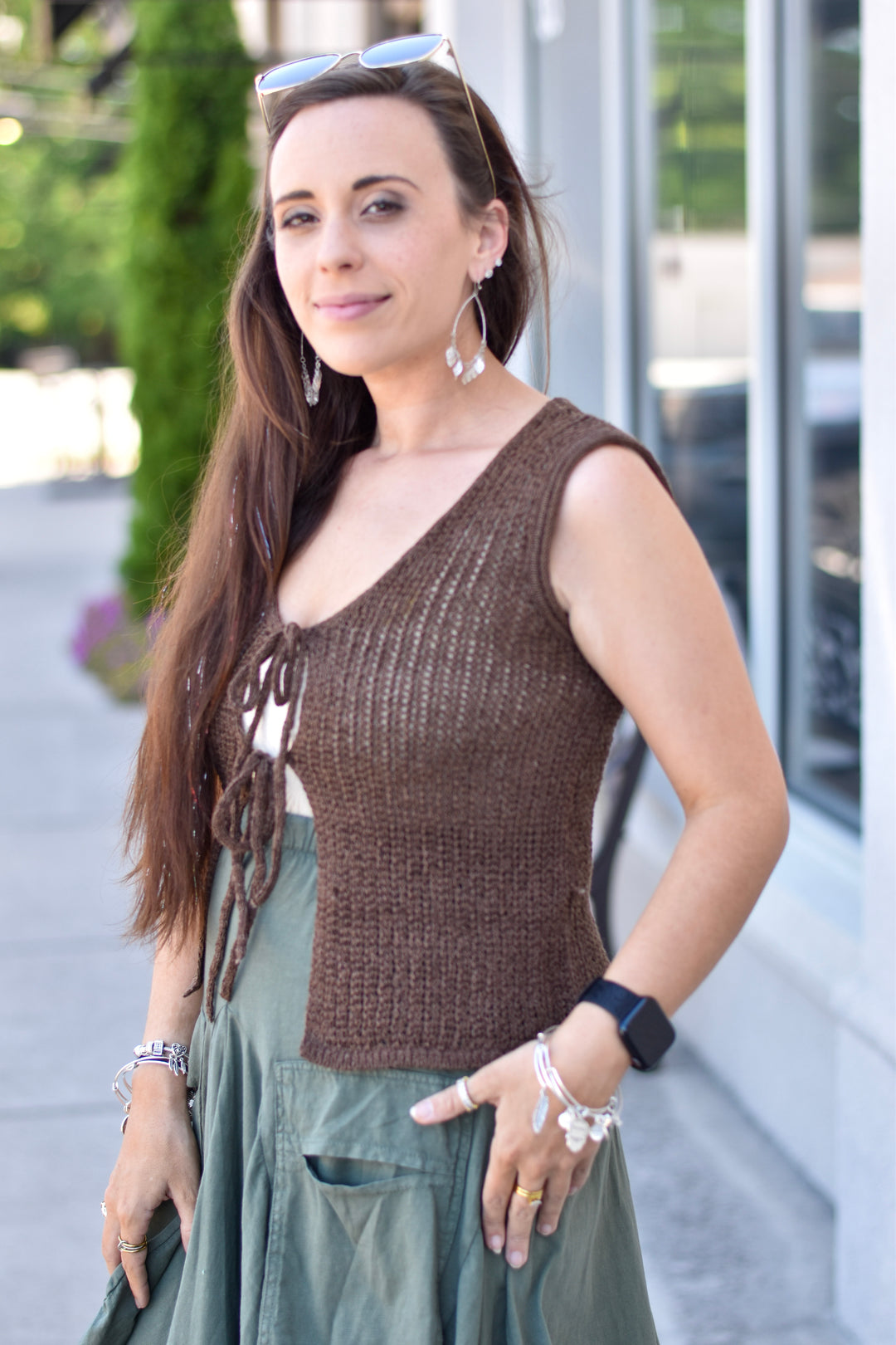 Sienna Skies Crochet Knit Vest
