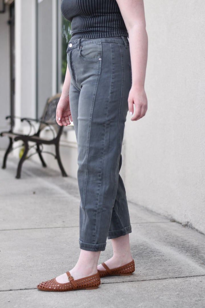 Weekend Edit Barrel Crop Denim Pants