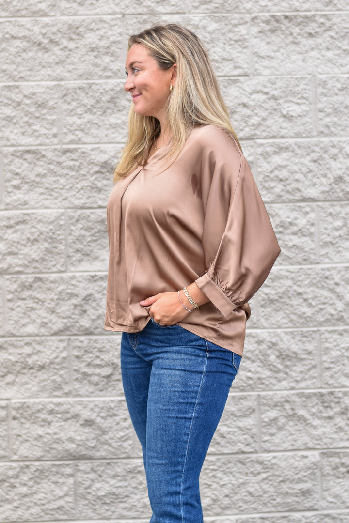 Cocoa Luxe Blouse