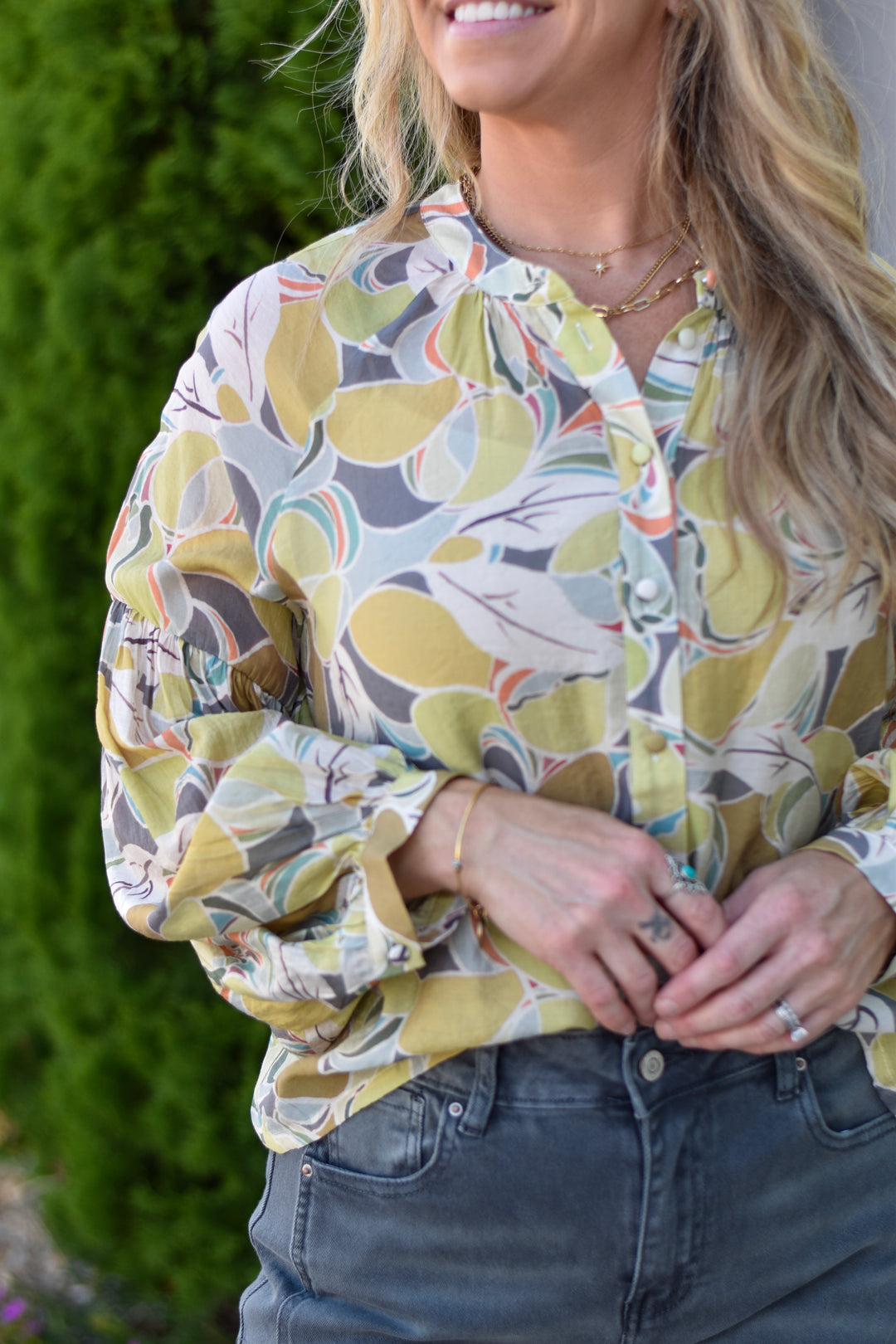 Citrus Swirl Blouse