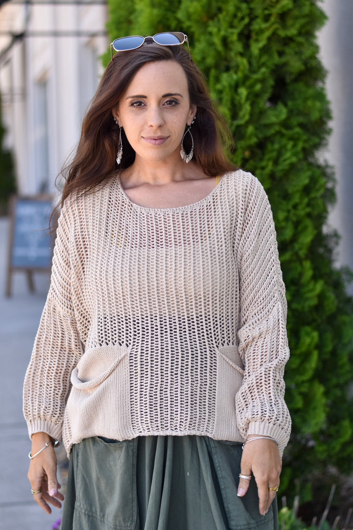 Tempo Paris Crochet Sweater