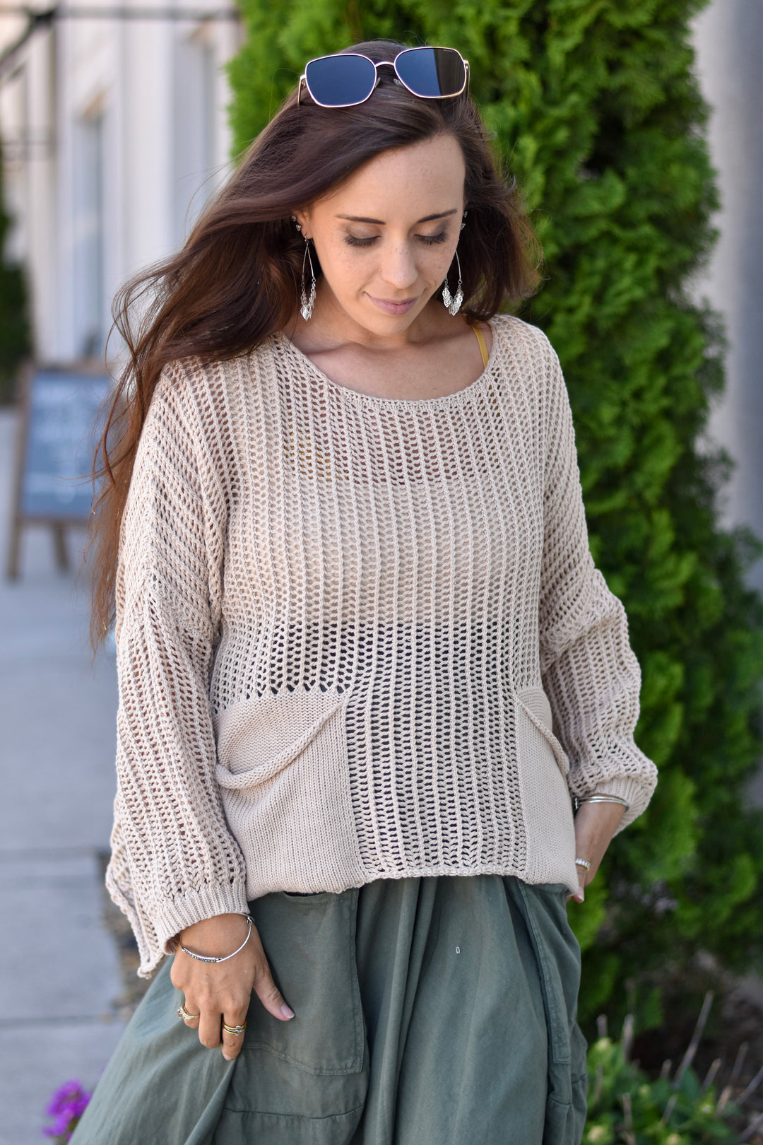 Tempo Paris Crochet Sweater